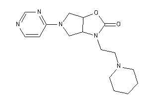 3-(2-piperidinoethyl)-5-(4-pyrimidyl)-3a,4,6,6a-tetrahydropyrrolo[3,4-d]oxazol-2-one