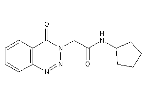 N-cyclopentyl-2-(4-keto-1,2,3-benzotriazin-3-yl)acetamide