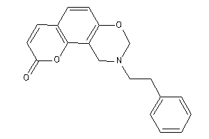 Image of 9-phenethyl-8,10-dihydropyrano[2,3-f][1,3]benzoxazin-2-one