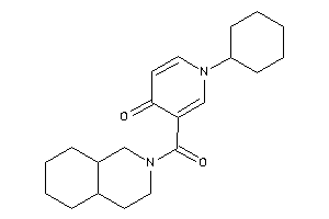 3-(3,4,4a,5,6,7,8,8a-octahydro-1H-isoquinoline-2-carbonyl)-1-cyclohexyl-4-pyridone