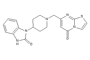 7-[[4-(2-keto-3H-benzimidazol-1-yl)piperidino]methyl]thiazolo[3,2-a]pyrimidin-5-one