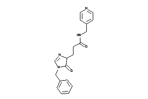 3-(1-benzyl-5-keto-2-imidazolin-4-yl)-N-(4-pyridylmethyl)propionamide