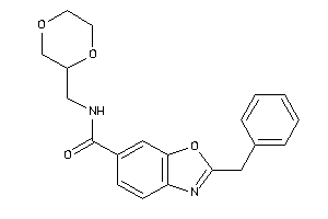 2-benzyl-N-(1,4-dioxan-2-ylmethyl)-1,3-benzoxazole-6-carboxamide