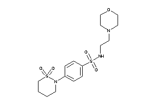 4-(1,1-diketothiazinan-2-yl)-N-(2-morpholinoethyl)benzenesulfonamide