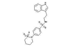 4-(1,1-diketothiazinan-2-yl)-N-[2-(1H-indol-3-yl)ethyl]benzenesulfonamide