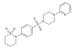 2-[4-[4-(2-pyridyl)piperazino]sulfonylphenyl]thiazinane 1,1-dioxide