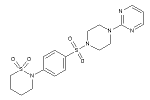 2-[4-[4-(2-pyrimidyl)piperazino]sulfonylphenyl]thiazinane 1,1-dioxide