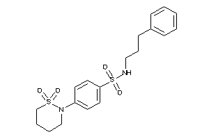 4-(1,1-diketothiazinan-2-yl)-N-(3-phenylpropyl)benzenesulfonamide