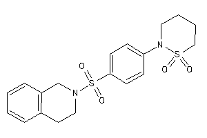 2-[4-(3,4-dihydro-1H-isoquinolin-2-ylsulfonyl)phenyl]thiazinane 1,1-dioxide