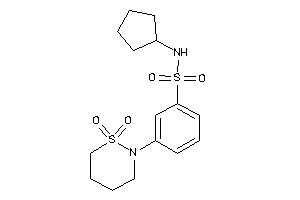 N-cyclopentyl-3-(1,1-diketothiazinan-2-yl)benzenesulfonamide