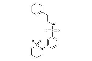 N-(2-cyclohexen-1-ylethyl)-3-(1,1-diketothiazinan-2-yl)benzenesulfonamide