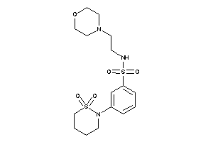 3-(1,1-diketothiazinan-2-yl)-N-(2-morpholinoethyl)benzenesulfonamide