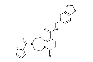 7-keto-N-piperonyl-3-(1H-pyrrole-2-carbonyl)-1,2,4,5-tetrahydropyrido[2,1-g][1,4]diazepine-10-carboxamide