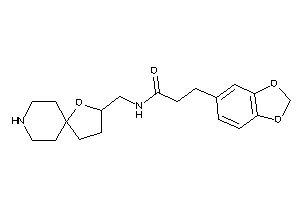 Image of 3-(1,3-benzodioxol-5-yl)-N-(4-oxa-8-azaspiro[4.5]decan-3-ylmethyl)propionamide