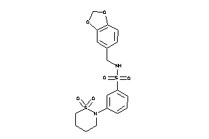 3-(1,1-diketothiazinan-2-yl)-N-piperonyl-benzenesulfonamide