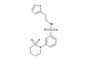3-(1,1-diketothiazinan-2-yl)-N-[2-(2-thienyl)ethyl]benzenesulfonamide
