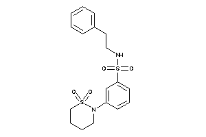 3-(1,1-diketothiazinan-2-yl)-N-phenethyl-benzenesulfonamide