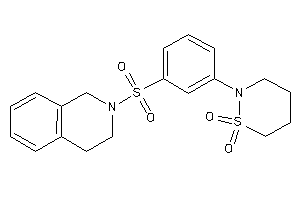 2-[3-(3,4-dihydro-1H-isoquinolin-2-ylsulfonyl)phenyl]thiazinane 1,1-dioxide