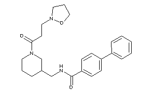 N-[[1-(3-isoxazolidin-2-ylpropanoyl)-3-piperidyl]methyl]-4-phenyl-benzamide