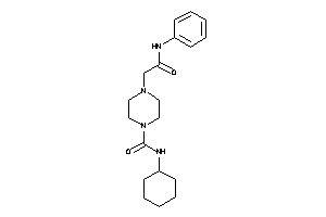 4-(2-anilino-2-keto-ethyl)-N-cyclohexyl-piperazine-1-carboxamide