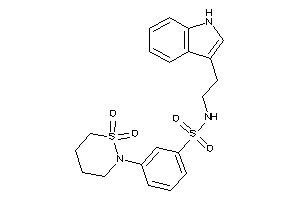 3-(1,1-diketothiazinan-2-yl)-N-[2-(1H-indol-3-yl)ethyl]benzenesulfonamide