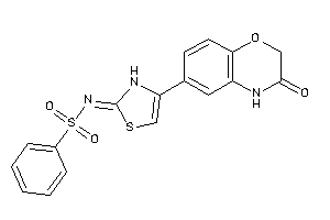 N-[4-(3-keto-4H-1,4-benzoxazin-6-yl)-4-thiazolin-2-ylidene]benzenesulfonamide