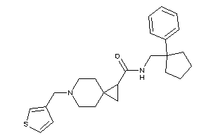 N-[(1-phenylcyclopentyl)methyl]-6-(3-thenyl)-6-azaspiro[2.5]octane-2-carboxamide