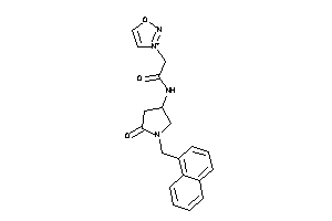 Image of N-[5-keto-1-(1-naphthylmethyl)pyrrolidin-3-yl]-2-(oxadiazol-3-ium-3-yl)acetamide