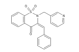3-benzal-1,1-diketo-2-(3-pyridylmethyl)benzo[e]thiazin-4-one