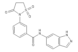 N-(1H-indazol-6-yl)-3-(1,1,3-triketo-1,2-thiazolidin-2-yl)benzamide