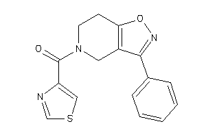 Image of (3-phenyl-6,7-dihydro-4H-isoxazolo[4,5-c]pyridin-5-yl)-thiazol-4-yl-methanone
