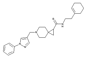 N-(2-cyclohexen-1-ylethyl)-6-[(1-phenylpyrazol-4-yl)methyl]-6-azaspiro[2.5]octane-2-carboxamide