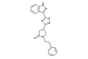 4-[5-(1H-indazol-3-yl)-1,2,4-oxadiazol-3-yl]-1-phenethyl-2-pyrrolidone