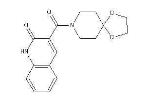 3-(1,4-dioxa-8-azaspiro[4.5]decane-8-carbonyl)carbostyril