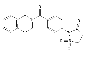 Image of 2-[4-(3,4-dihydro-1H-isoquinoline-2-carbonyl)phenyl]-1,1-diketo-1,2-thiazolidin-3-one