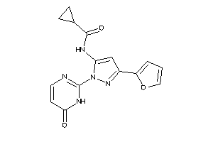 N-[5-(2-furyl)-2-(6-keto-1H-pyrimidin-2-yl)pyrazol-3-yl]cyclopropanecarboxamide