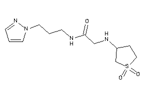 2-[(1,1-diketothiolan-3-yl)amino]-N-(3-pyrazol-1-ylpropyl)acetamide