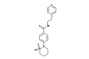 4-(1,1-diketothiazinan-2-yl)-N-[2-(4-pyridyl)ethyl]benzamide