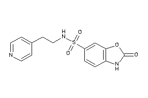 Image of 2-keto-N-[2-(4-pyridyl)ethyl]-3H-1,3-benzoxazole-6-sulfonamide