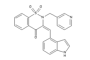 3-(1H-indol-4-ylmethylene)-1,1-diketo-2-(3-pyridylmethyl)benzo[e]thiazin-4-one