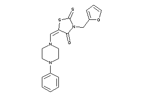 3-(2-furfuryl)-5-[(4-phenylpiperazino)methylene]-2-thioxo-thiazolidin-4-one
