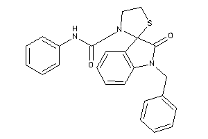 1-benzyl-2-keto-N-phenyl-spiro[indoline-3,2'-thiazolidine]-3'-carboxamide