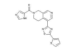 1H-imidazol-5-yl-[5-[5-(2-thienyl)-1,2,4-oxadiazol-3-yl]-3,4-dihydro-1H-2,7-naphthyridin-2-yl]methanone