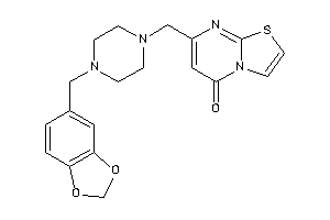 7-[(4-piperonylpiperazino)methyl]thiazolo[3,2-a]pyrimidin-5-one