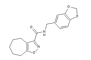 N-piperonyl-5,6,7,8-tetrahydro-4H-cyclohepta[d]isoxazole-3-carboxamide