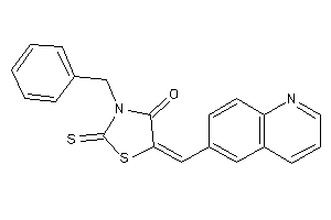 3-benzyl-5-(6-quinolylmethylene)-2-thioxo-thiazolidin-4-one