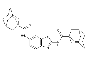 N-[6-(adamantane-1-carbonylamino)-1,3-benzothiazol-2-yl]adamantane-1-carboxamide