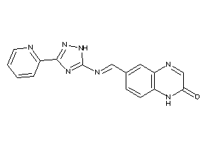 6-[[3-(2-pyridyl)-1H-1,2,4-triazol-5-yl]iminomethyl]-1H-quinoxalin-2-one
