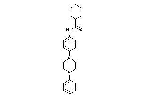 N-[4-(4-phenylpiperazino)phenyl]cyclohexanecarboxamide