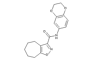 N-(2,3-dihydro-1,4-benzodioxin-6-yl)-5,6,7,8-tetrahydro-4H-cyclohepta[d]isoxazole-3-carboxamide